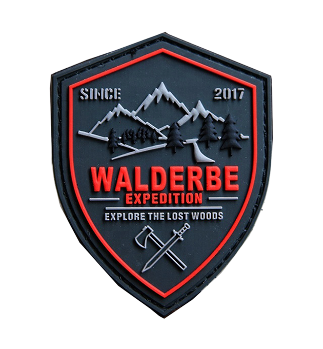 Durable PVC patch with a 3D effect and vibrant colors for a modern style.