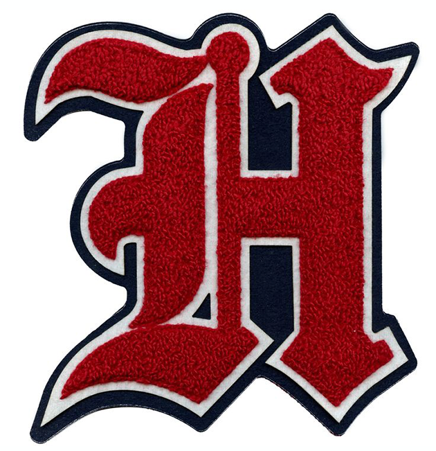 Soft and textured chenille patch with bold lettering for a vintage appeal.