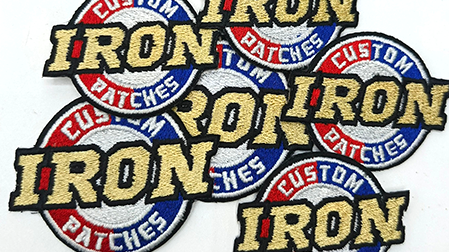 Precisely cut custom patch with a close-edge finish for detailed shapes.