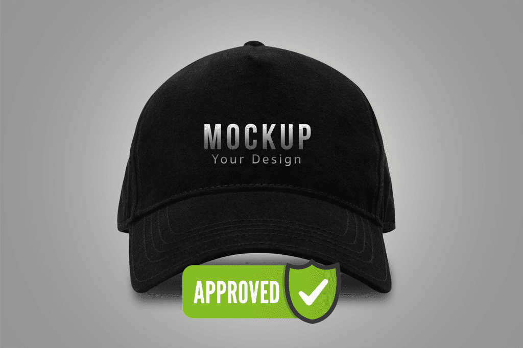 Custom embroidered patch being carefully cut out after stitching is complete