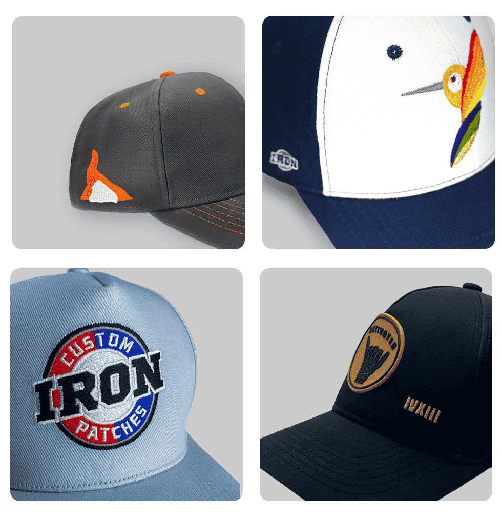 Premium embroidery customization for hats and caps.